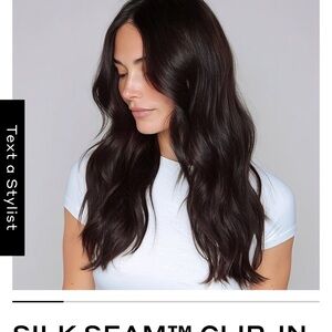 BELLAMI Silk Seam Clip-In Extensions - Rich Brown